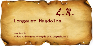 Longauer Magdolna névjegykártya