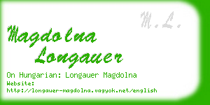 magdolna longauer business card